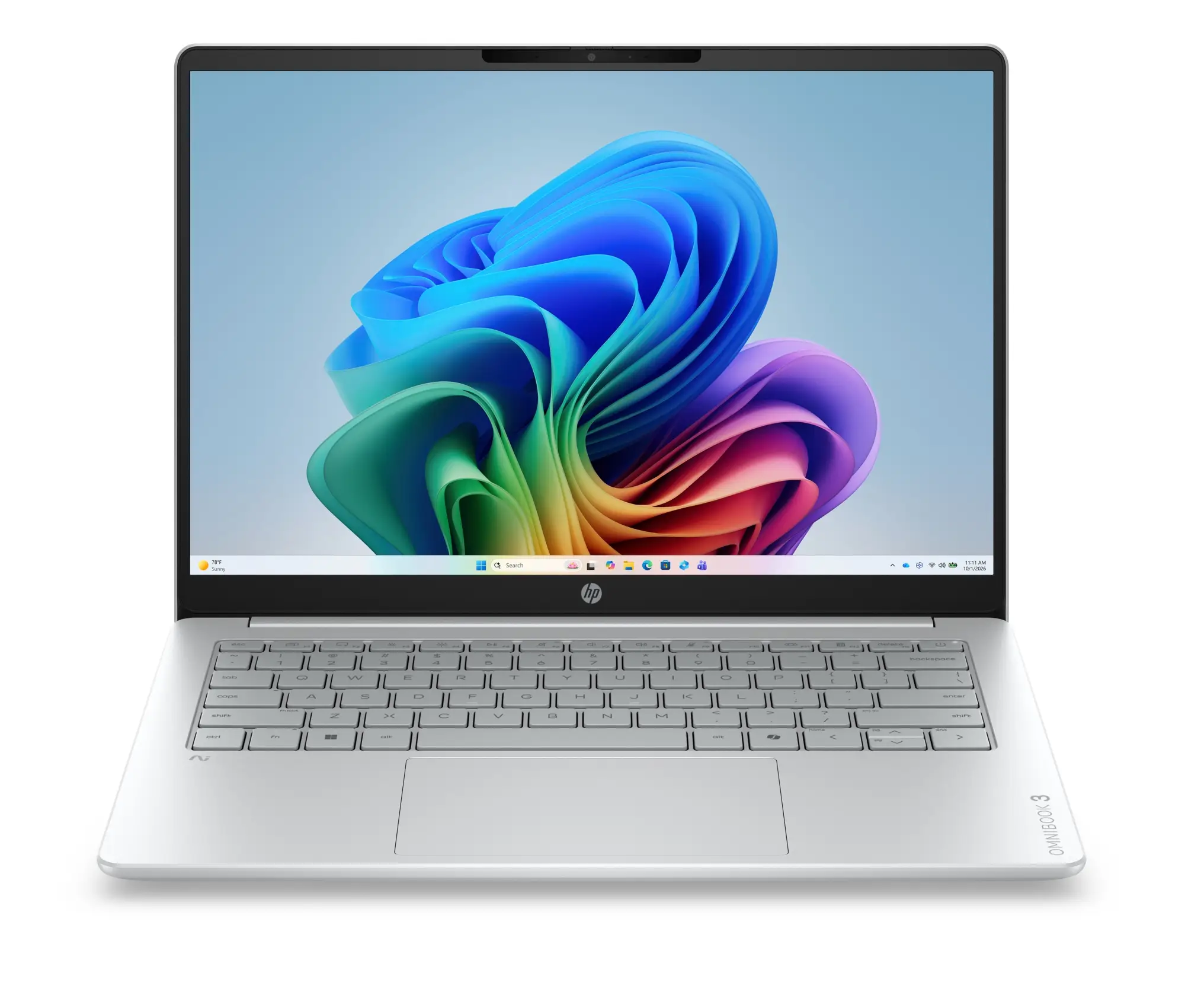 OmniBook 3 Laptop Next Gen AI 14-hz0010nsx Copilot+ PC Snapdragon X1-26-100 Portátil 35,6 cm (14") 2K 16 GB LPDDR5x-SDRAM 1 TB SSD Wi-Fi 6E (802.11ax) Windows 11 Home Plata