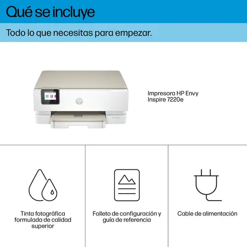 ENVY Inspire 7220e Inalámbrico All-in-One Color Impresora, Instant Ink  Fotocopiadora, escáner - Imagen 8