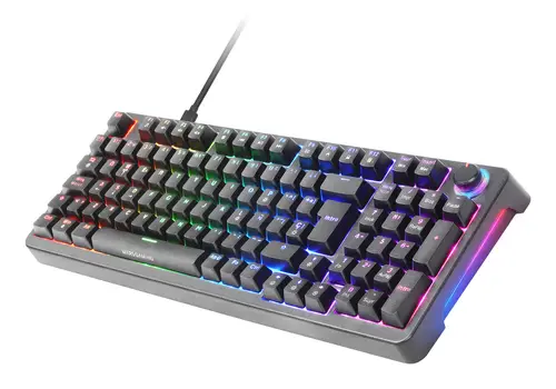 MKPROYES teclado Juego USB QWERTY Español Negro - Imagen 1