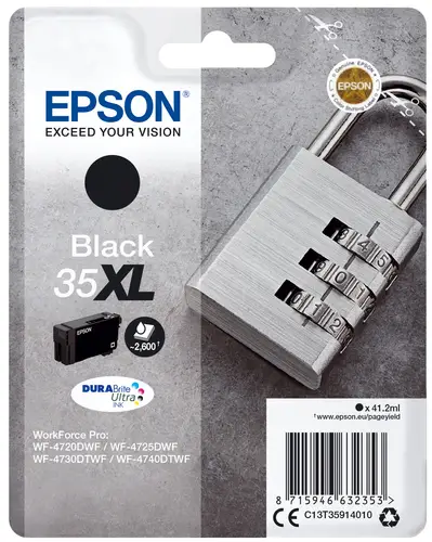 Padlock Singlepack Black 35XL DURABrite Ultra Ink - Imagen 1