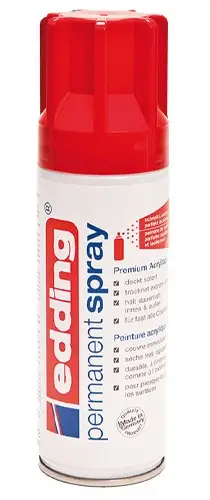 Permanent Spray pintura acrílica 200 ml Rojo Bote de spray