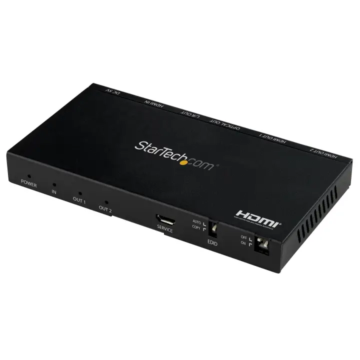 Divisor HDMI de 2 Puertos - de 4K 60Hz con Escalador Incorporado