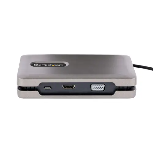 Adaptador Multipuertos USB-C - Vídeo USB Tipo C con Modo Alt de DP - HDMI 2.0 4K -VGA - Docking Station USB-C para 2 Monitores - PD de 100W con Pass-Through - Hub Adaptador MST - Imagen 5