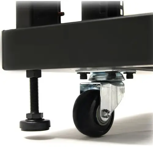Armario Rack para Servidores 25U 19" 4 Columnas - Rack de Servidores con Cerradura y Seguro - Rack con Ruedas y Carriles de Montaje Ajustables para Equipo de Red - Imagen 3