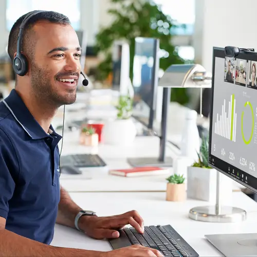 960-001063 cámara web 3 MP 1280 x 720 Pixeles USB 2.0 Negro - Imagen 5