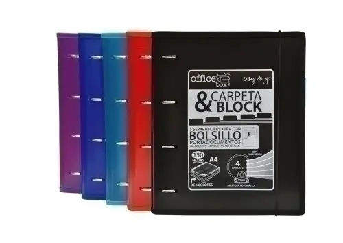 CARPEBLOC OFFICE BOX A4 4 A.32 SURTIDO 6