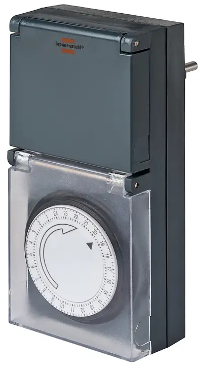 1506460 contador eléctrico Negro Temporizador diario - Imagen 1