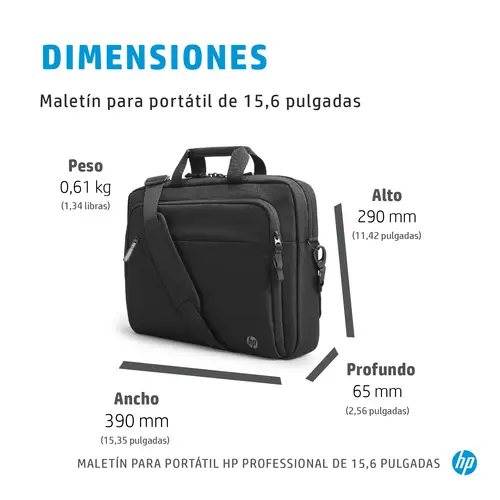 Professional 15.6-inch Laptop Bag - Imagen 4
