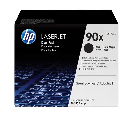 Pack de ahorro de 2 cartuchos de tóner original LaserJet 90X de alta capacidad negro - Imagen 1