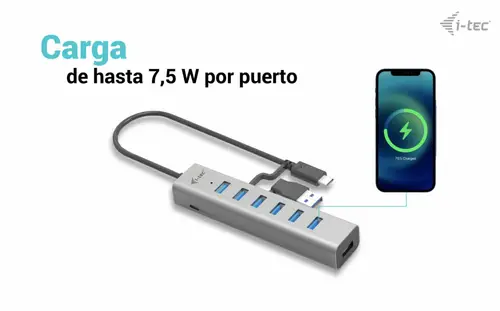 USB-C Charging Metal HUB 7 Port - Imagen 6