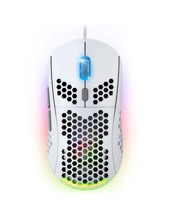 PRO-M4 ARTIC ratón Juego mano derecha USB tipo A Óptico 12800 DPI