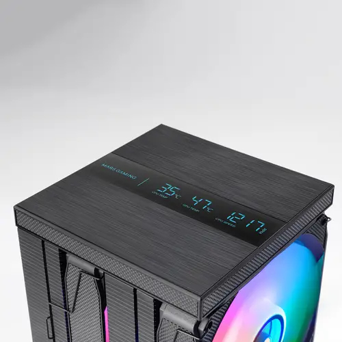 MCPU-LCDPRO Procesador Refrigerador de aire 12 cm Negro 1 pieza(s) - Imagen 4