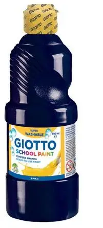 School Paint pintura a base de agua Negro 500 ml Botella 1 pieza(..