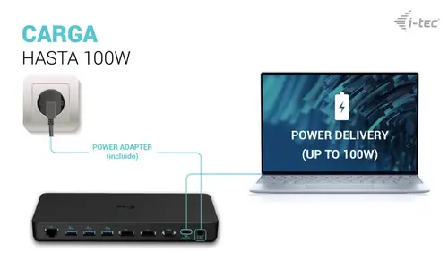 USB-C Triple Display Docking Station Gen 2 Pro + Power Delivery 100W - Imagen 6