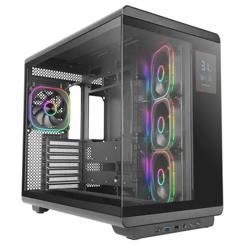 MCREVPRO carcasa de ordenador Midi Tower Negro - Imagen 1