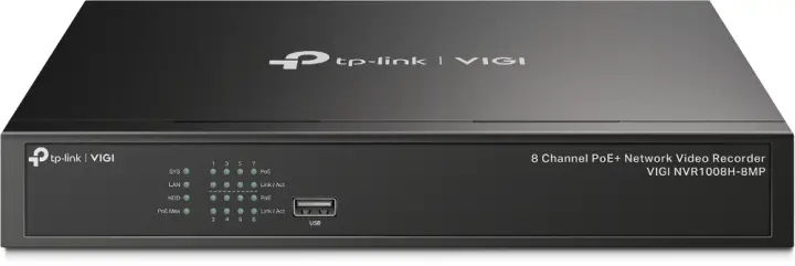 VIGI NVR1008H-8MP Grabadore de vídeo en red (NVR) Negro