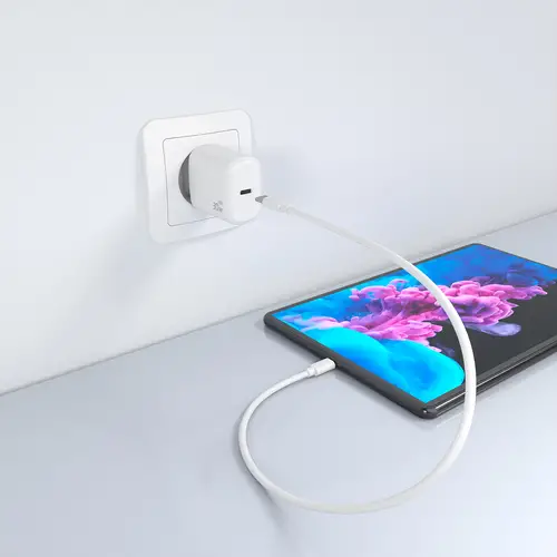 Cargador GaN 30W, 1xUSB-C PD3.0, Blanco - Imagen 6