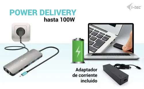 Metal USB-C Nano 2x Display Docking Station with PD 100 W + Charger 100W - Imagen 8