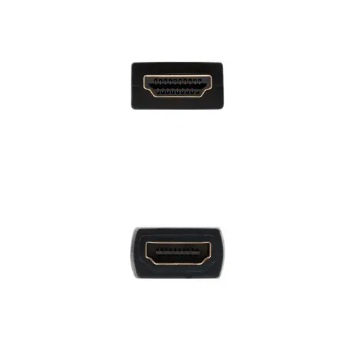 Cable HDMI 2.0 Prolongador A/M-A/H, Negro, 1 m - Imagen 3