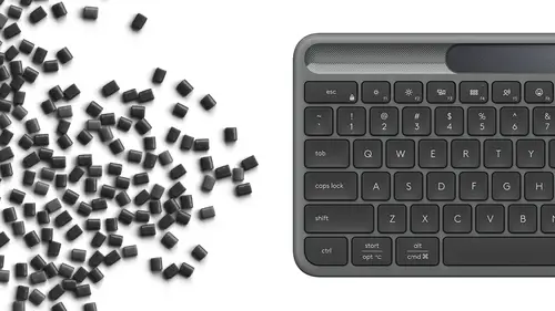SLIM SOLAR+ KEYBOARD WRLS GRAPHITE - ESP - MEDITER-412 - Imagen 7