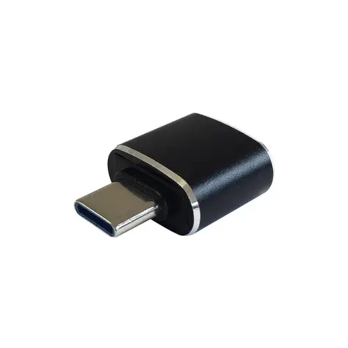 Mini adaptador USB 3.1 Gen2 3A, tipo USB-C/M-A/H, Negro - Imagen 1