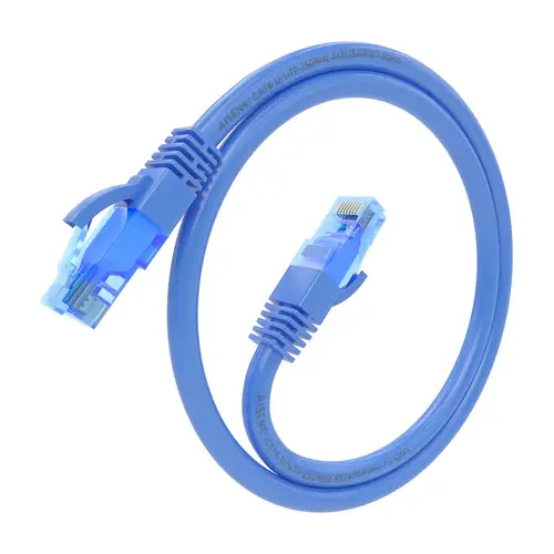 Cable De Red Latiguillo RJ45 Cat.6 UTP AWG26 CCA, Azul, 30 cm - Imagen 2