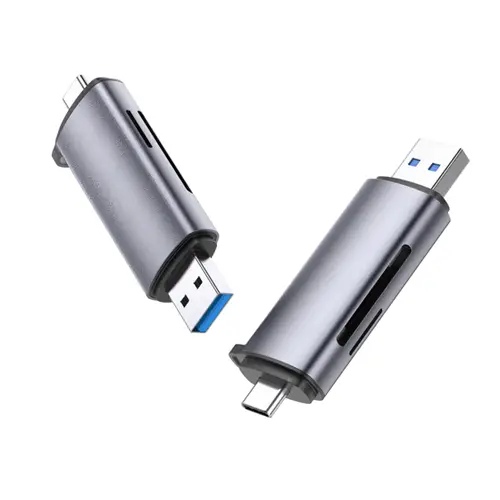 50706 lector de tarjeta USB/Micro-USB Plata - Imagen 1