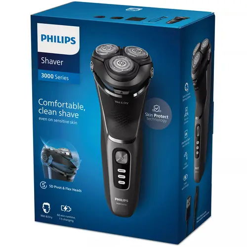 Shaver 3000 Series S3343/13 Afeitadora eléctrica en seco y en húmedo - Imagen 5