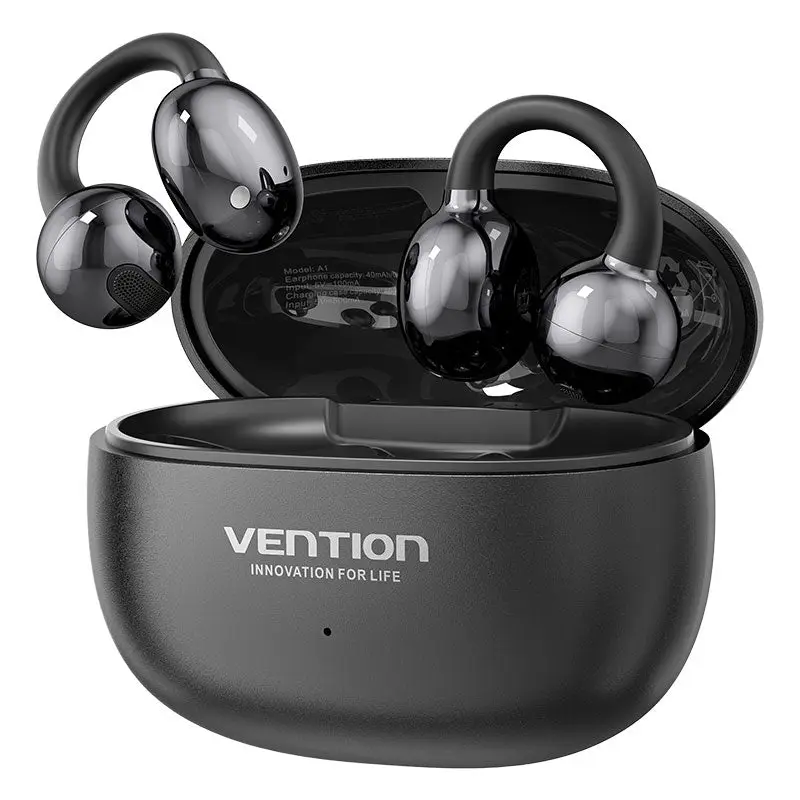 ECHO CLIP A1 Auriculares Inalámbrico De oreja abierta Llamadas/Música/Deporte/Uso diario USB Tipo C Bluetooth Negro