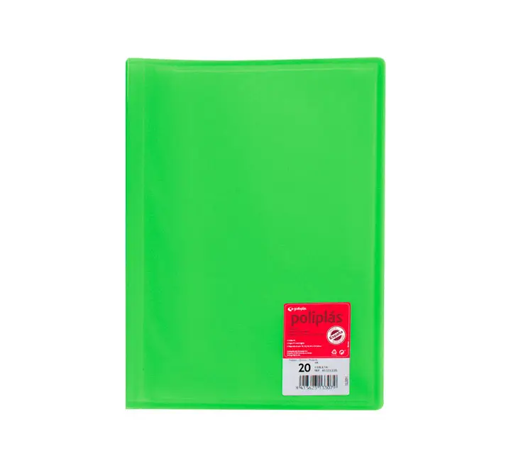 CARP. 20F POLIPLAS GRAFOPLAS A4 PP VERDE 01321221 - Imagen 1