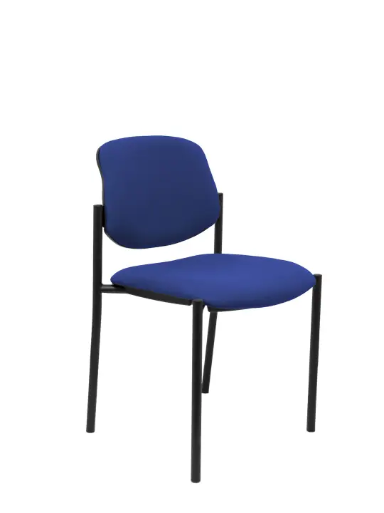 Silla fija Villalgordo bali azul chasis negro
