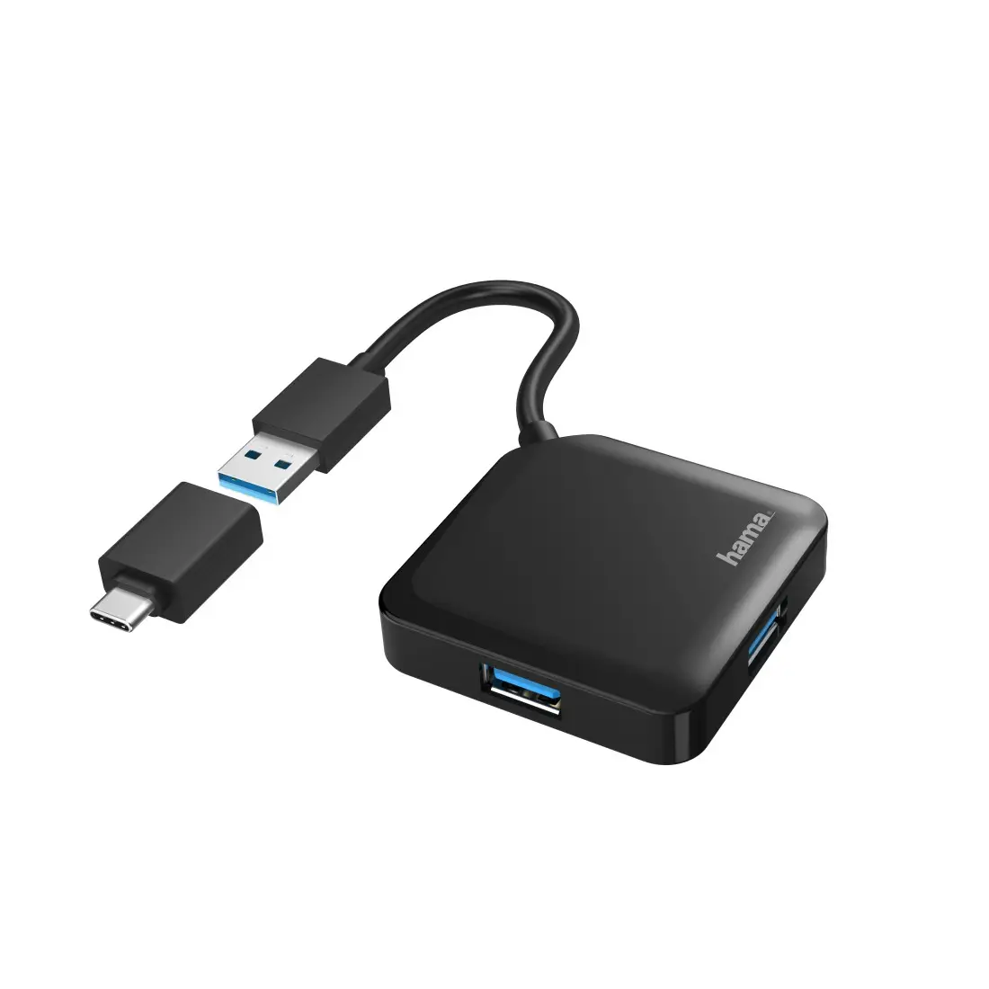 | HUB USB con 4 Puertos y Adaptador USB-C (Conexión de Múltiple..