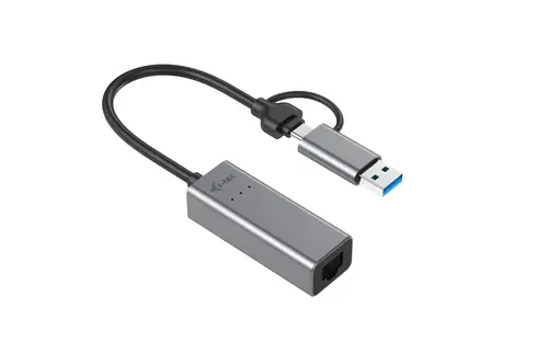 Metal USB-C/USB-A 2.5Gbps Ethernet Adapter - Imagen 1