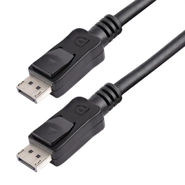 Cable de 1,8m DisplayPort 1.2 - Cable DisplayPort 4K x 2K Ultra HD Certificado por VESA - Cable DP a DP para Monitor - con Conectores DP con Pestillo