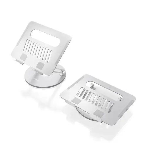 Soporte de Sobremesa XL Giratorio Ajustable para Portátil / Tablet 10-17, Plata - Imagen 4
