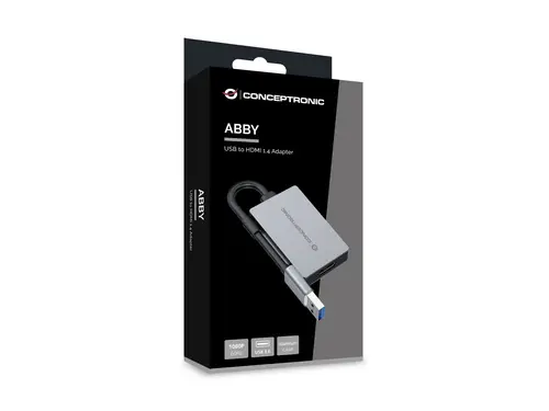 ABBY22G Adaptador gráfico USB 1920 x 1080 Pixeles Gris - Imagen 6