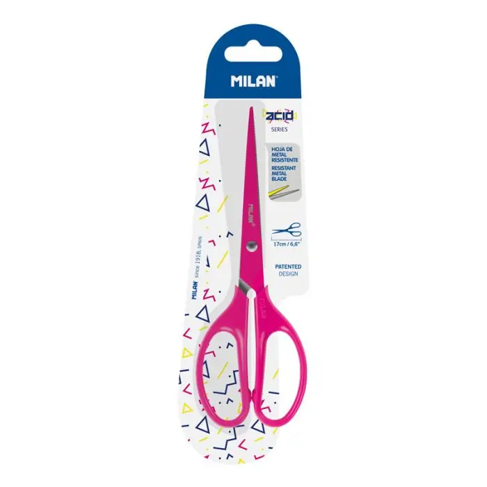 BWM10425P tijera de escritorio y manualidades Tijeras de oficina Corte recto Rosa
