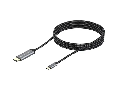 ABBY10G adaptador de cable de vídeo 2 m USB Tipo C HDMI Gris - Imagen 1