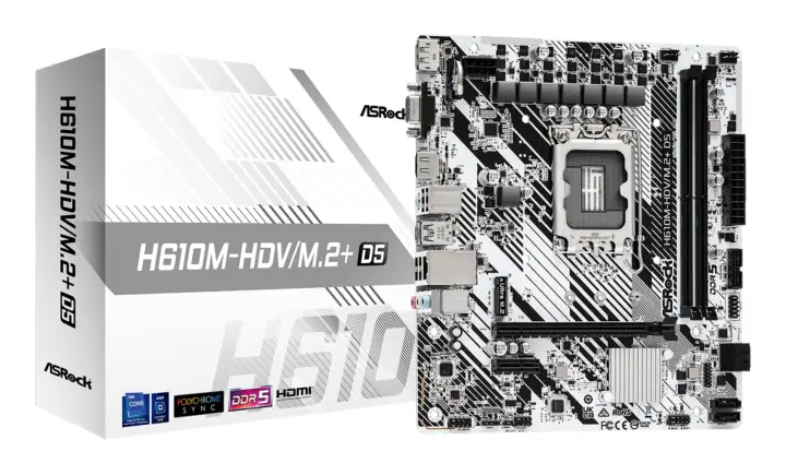 H610M-HDV/M.2+ D5 Intel H610 LGA 1700 micro ATX