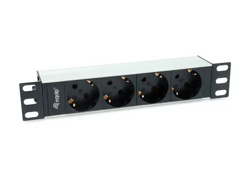 333311 unidad de distribución de energía (PDU) 4 salidas AC 1U Negro, Plata - Imagen 1