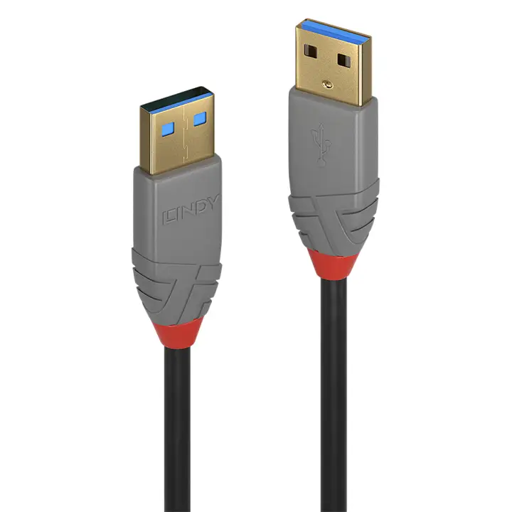 36753 cable USB USB 3.2 Gen 1 (3.1 Gen 1) 3 m USB A Negro, Gris