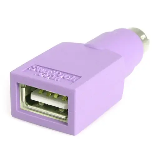 Adaptador Teclado USB a conector PS/2 PS2 MiniDIN - Hembra USB - Macho Mini-DIN - Imagen 3