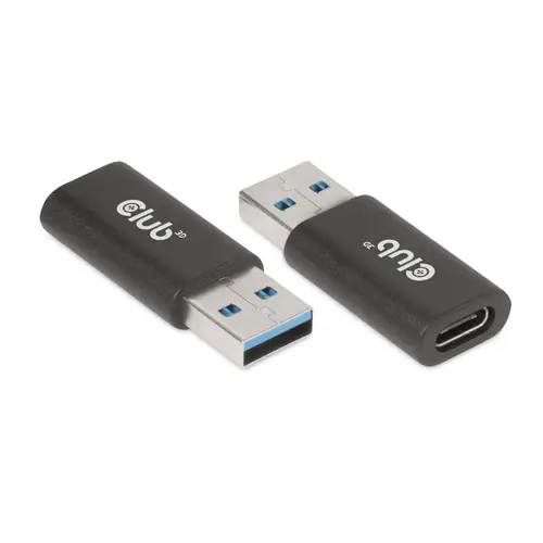 CAC-1525 cambiador de género para cable USB A USB Type C Negro - Imagen 1