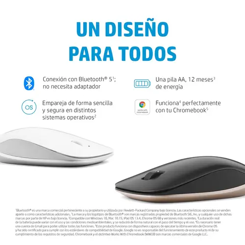Ratón Bluetooth 410 de perfil bajo y plata - Imagen 11