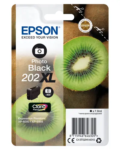 Kiwi Singlepack Photo Black 202XL Claria Premium Ink - Imagen 1