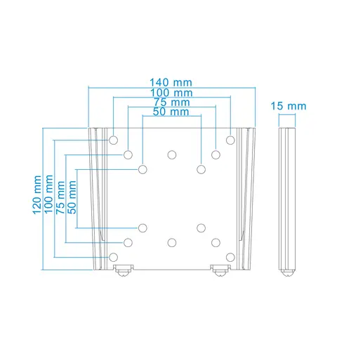 SOPORTE ULTRA DELGADO PARA MONITOR / TV LCD, PLASMA DE 10-23, NEGRO - Imagen 7