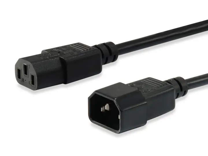 112100 cable de transmisión Negro 1,8 m C14 acoplador C13 acoplador