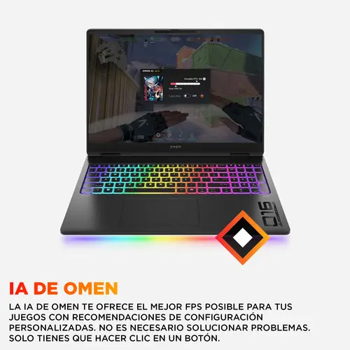 OMEN MAX Gaming Laptop 16-ah0039ns Intel Core Ultra 9 275HX Portátil 40,6 cm (16") WQXGA 32 GB DDR5-SDRAM NVIDIA GeForce RTX 5070 Ti Wi-Fi 7 (802.11be) FreeDOS AI PC Negro - Imagen 11
