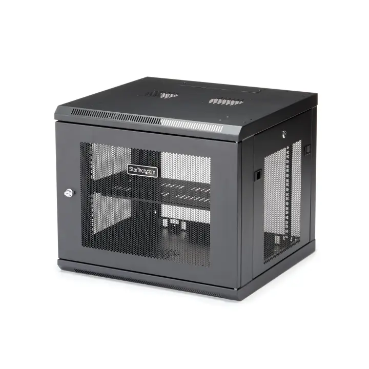 Armario Rack de Pared para Servidores 9U 19"4 Columnas y Estante ..