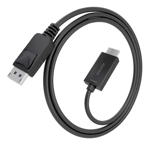 Cable conversor DisplayPort a HDMI 4K@60Hz, DP/M-HDMI/M, Negro, 1.5m - Imagen 2